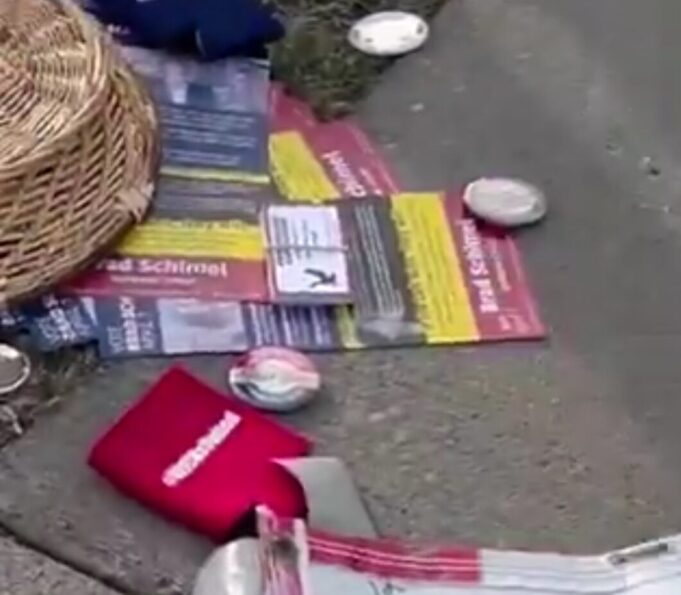 Unhinged Professor Put on Leave After Violently Flipping Over Voter Info Table of College Republicans at University of Wisconsin-Eau Claire | The Gateway Pundit