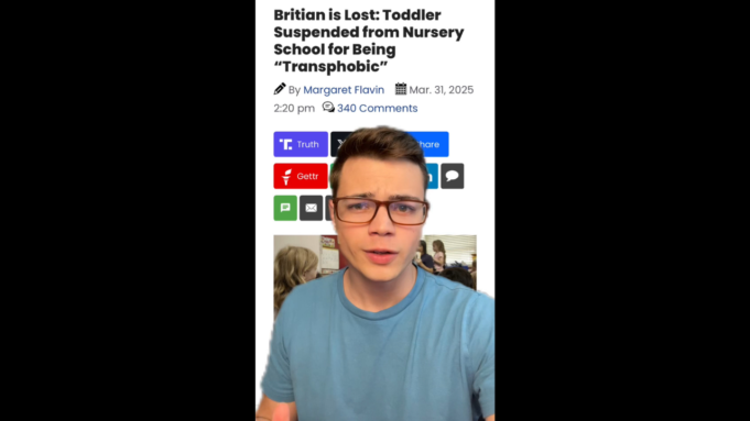 Victor Reacts: The UK Cracks Down on Transphobic Toddlers (VIDEO) | The Gateway Pundit