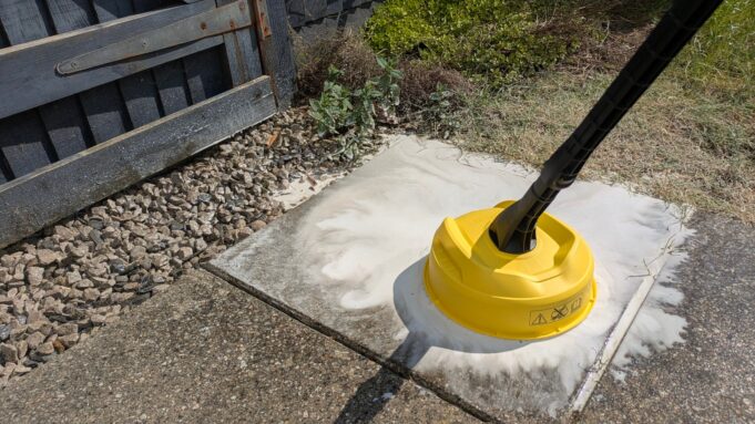 How to clean a patio with a pressure washer