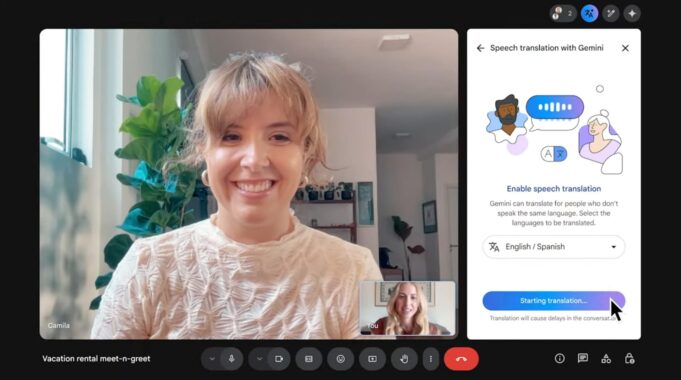 Google Meet will translate your speech and preserve your voice
