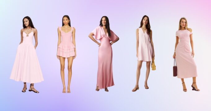 Powder Pink Dresses Are the Trend of the Moment