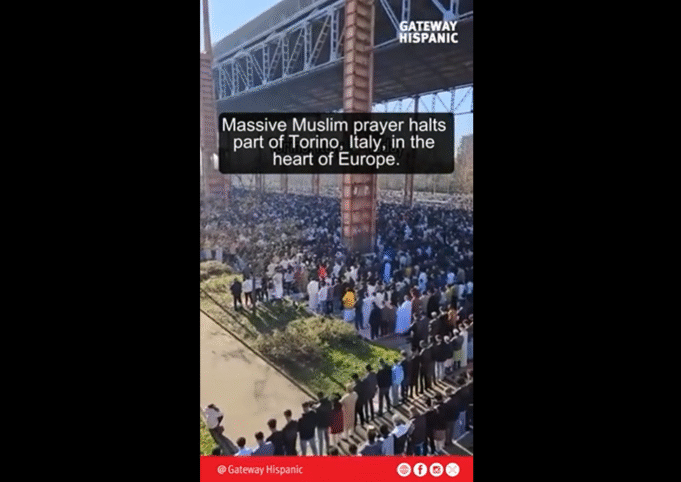 Massive Muslim Prayer in Turin Sparks Debate on Multiculturalism in Europe
