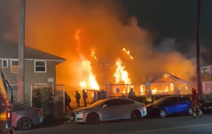 SHOCKER: Abandoned House in Hollywood Burns Down After Being Taken Over by Homeless Squatters (VIDEO) | The Gateway Pundit