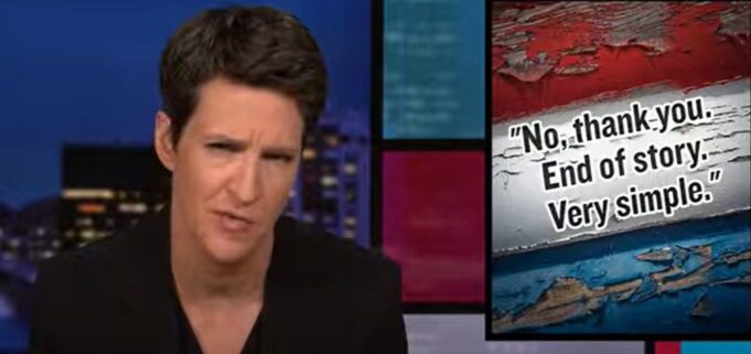 Rachel Maddow Slams Trump’s Kleptocracy