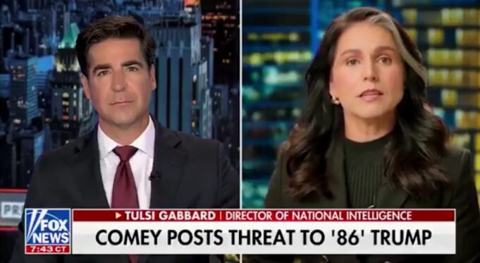 ODNI Tulsi Gabbard Calls For James Comey to be Put Behind Bars Over Trump Assassination Post (VIDEO) | The Gateway Pundit