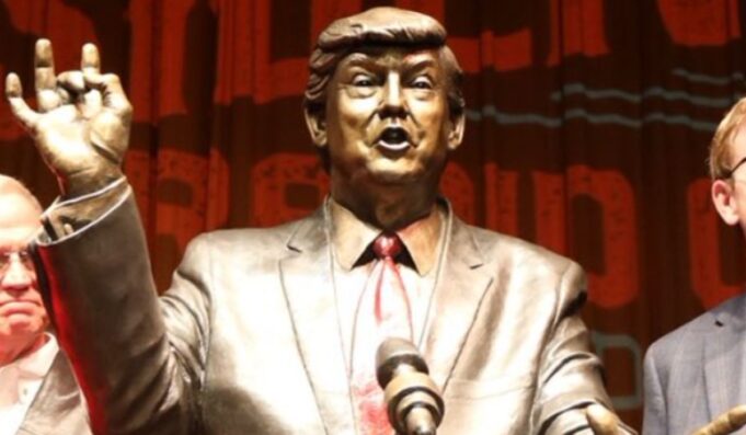 Trump Statue Unveiled in South Dakota, Leftists Protest Artwork | The Gateway Pundit