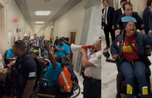 TWISTED: Leftists Roll Out Disabled People as Props for Insurrection at Energy and Commerce Committee Hearing – At Least 25 Arrested (VIDEO) | The Gateway Pundit
