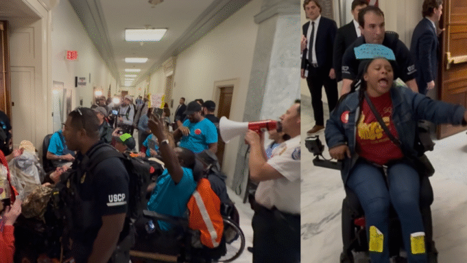 TWISTED: Leftists Roll Out Disabled People as Props for Insurrection at Energy and Commerce Committee Hearing – At Least 25 Arrested (VIDEO) | The Gateway Pundit