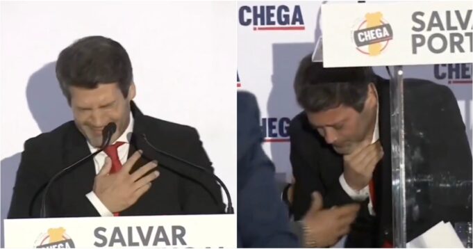 Portugal’s Right-Wing Party Leader André Ventura Collapses During Campaign Speech | The Gateway Pundit