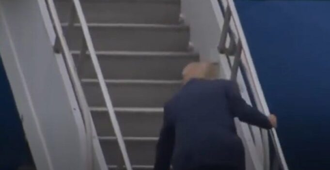 Trump Is In Such Severe Decline That He Almost Fell Boarding Air Force One