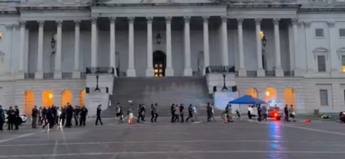 INSURRECTION: Leftist Mob Breaches US Capitol Barriers – Large Group Arrested Staging Sit-in Calling for “Military Off Our Streets” (VIDEO) | The Gateway Pundit