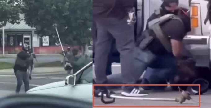 WATCH: DHS Reveals Masked Anti-ICE Terrorist Assaults ICE Agent with WEED WHACKER After Local Fake News Pushes Hoax that ICE was “Violently Detaining a Santa Ana Father” and Calls Attacker a “Victim” | The Gateway Pundit