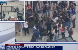 DEVELOPING: Chaos Erupts as ICE Agents Conduct Immigration Raids in Downtown Los Angeles – Protestors Throw Projectiles, Block Vans (VIDEO) | The Gateway Pundit