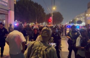 “The Police Just Said We’re All Under Arrest!” – LAPD Kettles Large Group of Anti-ICE Protestors in Downtown Los Angeles – Takes Them Away in Shuttle Bus (VIDEO) | The Gateway Pundit
