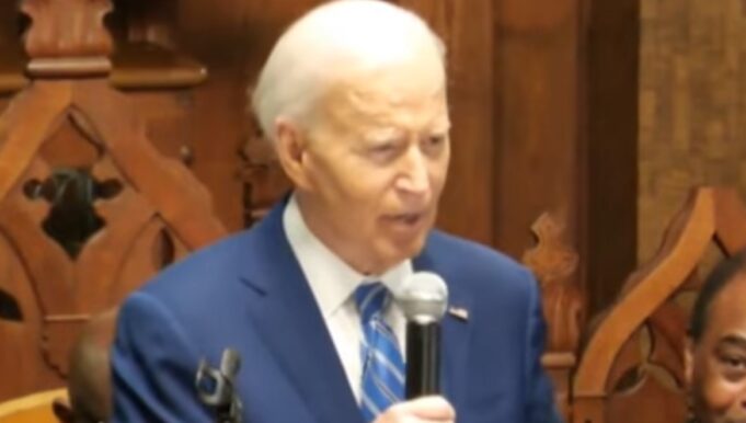 Biden Panders to Blacks, Heavily Slurs, Has Insane Outburst of Anger During Visit to Black Church on Juneteenth (VIDEO) | The Gateway Pundit
