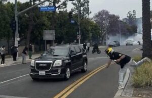 FBI Vows to Find Protesters Throwing Rocks at ICE Vehicles in Los Angeles | The Gateway Pundit