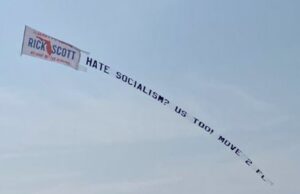 Sen. Scott Flies Banner Over NYC Beaches Urging Anti-Socialist New Yorkers to Flee to Florida if Zohran Mamdani Wins Mayoral Race (VIDEO) | The Gateway Pundit