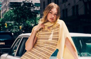 Gigi Hadid is Cozy Chic for Guest in Residence Pre-Fall