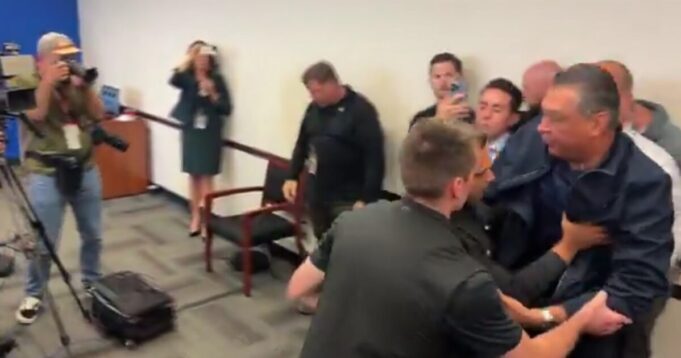 California Democrat Who Rushed Kristi Noem With No ID Now Pushing Bill Requiring ICE Agents to ID Themselves | The Gateway Pundit
