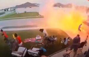 CLASSIC: Viral Video From 2022 Shows the Moment a Family’s Yard Turned Into a WAR ZONE Due to a Fireworks Mishap | The Gateway Pundit