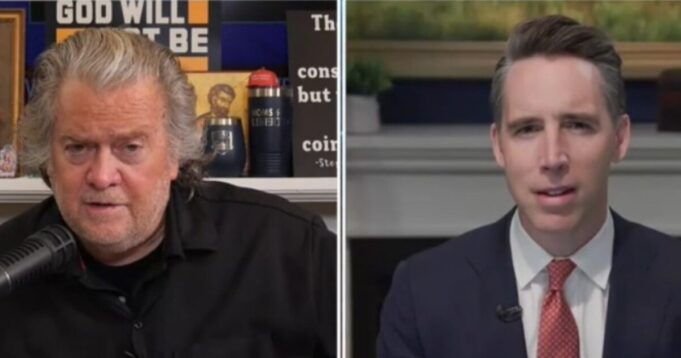 War Room’s Steve Bannon and Senator Josh Hawley Discuss Lawmakers’ Attempt to Put AI Moratorium in Defense Bill (VIDEO) | The Gateway Pundit