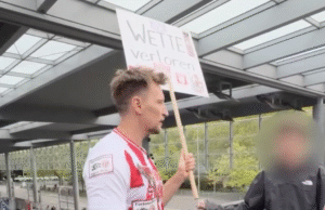 German man makes unique moves to raise awareness about dangers of sports betting