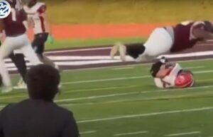 SHOCK VIDEO: Portly High School Football Player Fractures His Much Smaller Rival’s Spine in Vicious Gridiron Assault – High School Athletic Association REFUSES To Discipline Perpetrator | The Gateway Pundit