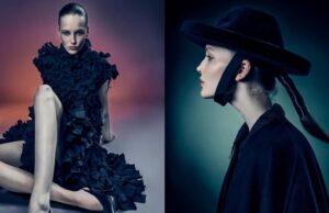 Daniela Kaszturova Models Dark Glamour for ELLE Bulgaria