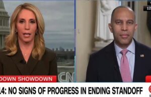 Leftist CNN Anchor Dana Bash Catches Hakeem Jeffries Off Guard with a Challenge When He Starts Whining About the Government Shutdown (VIDEO) | The Gateway Pundit