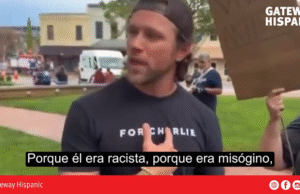 Liberal Woman Furiously Confronts Man for Wearing a Charlie Kirk Shirt