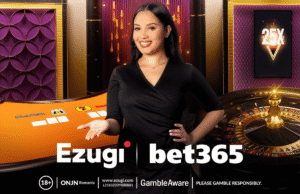 bet365 partners with Ezugi to improve live casino offerings in the UK, Ontario, and New Jersey