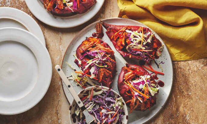 Add This BBQ Pork Stuffed Sweet Potato To Your Weeknight Rotation