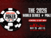 WSOP 2026 schedule and circuit details announced