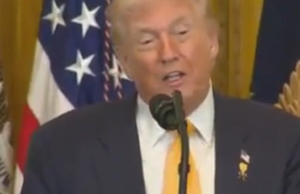 Mentally Gone Trump Shows Up At Black History Month Event To Rant About Joe Biden