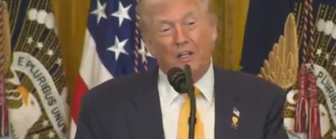 Mentally Gone Trump Shows Up At Black History Month Event To Rant About Joe Biden