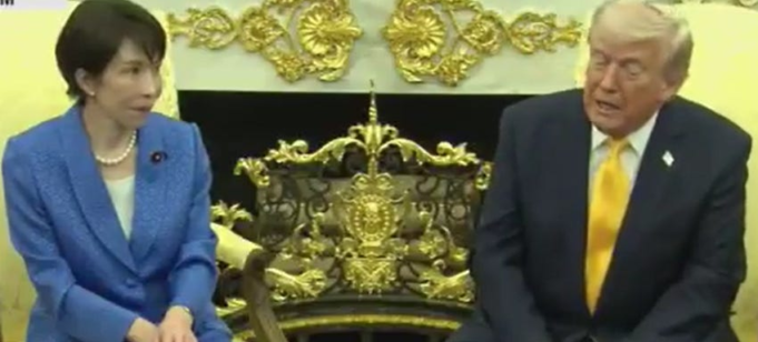 Crazed Trump Compares Iran War To Pearl Harbor In Front Of Japanese Prime Minister