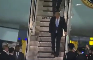 Trump Can Barely Walk As He Arrives In China With A Lumbering Thud