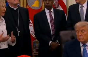 Evangelical Christians Humiliated As Trump Falls Asleep On Them